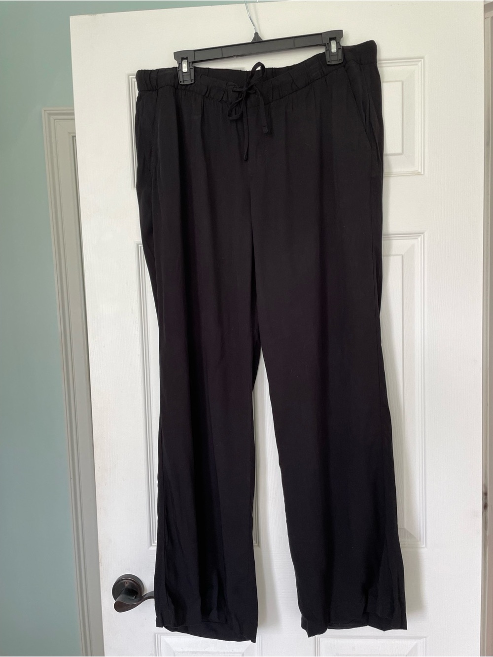 Old Navy Black Wide-Leg Drawstring Pants